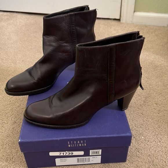 Stuart Weitzman brown restart bootie - Picture 2 of 8